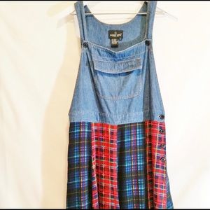 VINTAGE Carole Little Jean Bib Overall Jumper